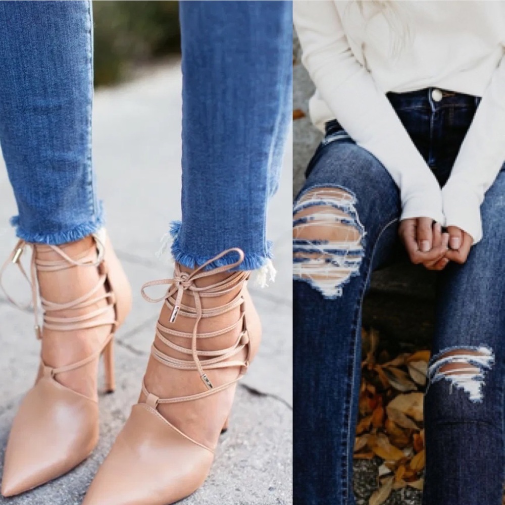 Ripped Skinny Jeans❤️